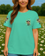 Hot Mess Im A Spicy Disaster Cow Design with Butterflies _26 Daisies AOP Shirts _2_ a9Yzh