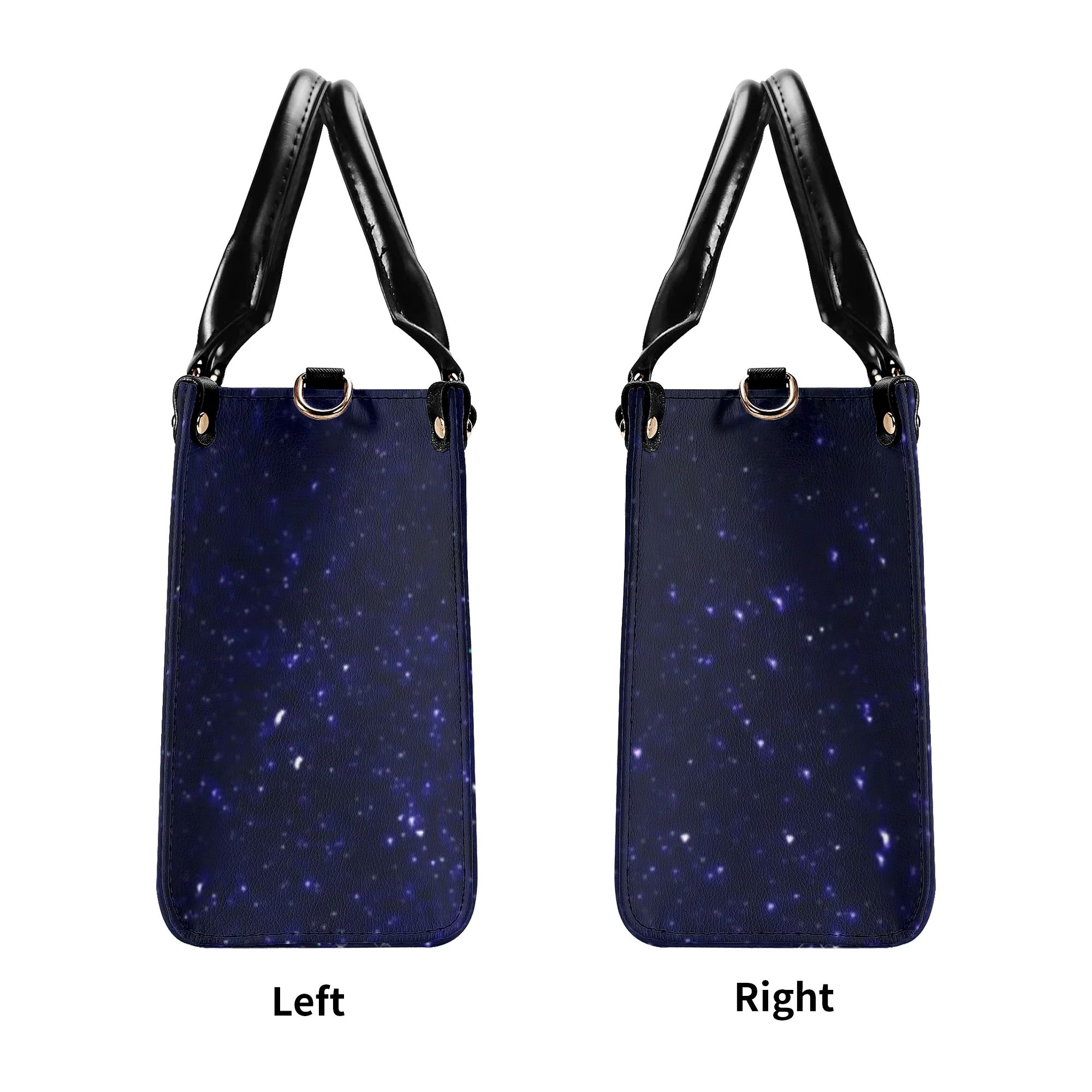 I Believe Angels Are Among Us Purple Butterfly Peace Symbol Hippie Leather Bag _3_ TCxNC