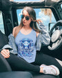 I Believe There Are Angels Among Us Blue Angel Wings and Halo Heart Design AOP Shirts _11_ Rs9dB