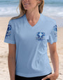 I Believe There Are Angels Among Us Blue Angel Wings and Halo Heart Design AOP Shirts _4_ abbSN