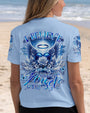 I Believe There Are Angels Among Us Blue Angel Wings and Halo Heart Design AOP Shirts _5_ YrF1X