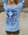 I Believe There Are Angels Among Us Blue Angel Wings and Halo Heart Design AOP Shirts _9_ N6mAZ