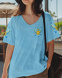 I Believe There Are Angels Among Us Blue Peace Symbol Design for Women AOP Shirts _4_ EqXfs