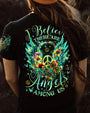 I Believe There Are Angels Among Us Butterfly Flower Wings Peace AOP Shirts _13_ fjOON