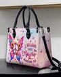 I Believe There Are Angels Among Us Butterfly Peace Sign Hippie Leather Bag _6_ rBHod