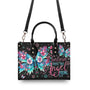 I Believe There Are Angels Among Us Floral Butterfly Inspirational Hippie Leather Bag _2_ l2eCC
