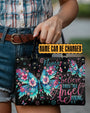 I Believe There Are Angels Among Us Floral Butterfly Inspirational Hippie Leather Bag _8_ 4UGxV