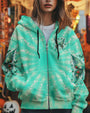 I Believe There Are Angels Among Us Green Rose Butterfly Tie Dye AOP Shirts _4_ xAknE
