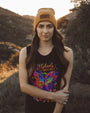 I Believe There Are Angels Among Us Neon Butterfly and Peace Graphic AOP Shirts _9_ dLdwB