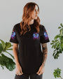 I Believe There Are Angels Among Us Neon Peace Sign Angel AOP Shirts _9_ g5RSZ