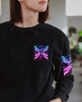 I Believe There Are Angels Among Us Neon Peace Sign with Wings Graphic AOP Shirts _6_ zg9tI