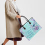 I Believe There Are Angels Among Us Pastel Dragonfly Floral Hippie Leather Bag _6_ LFKmK