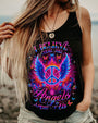 I Believe There Are Angels Among Us Peace Symbol and Wings Design for Women AOP Shirts _11_ 3XUgb