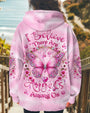 I Believe There Are Angels Among Us Pink Butterfly Memorial AOP Shirts _2_ 0rFBj