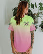 I Believe There Are Angels Among Us Pink and Green Butterfly Colorful AOP Shirts _2_ hkiyf