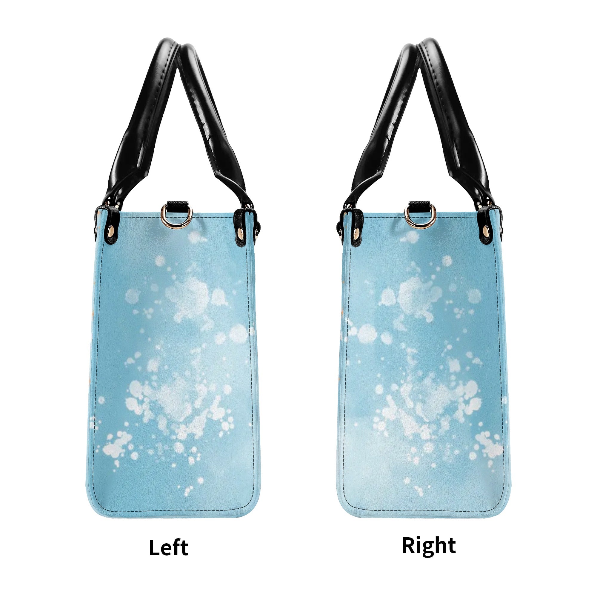 I Believe There Are Angels Among Us Whimsical Angel Gnome Blue Butterfly Hippie Leather Bag _3_ pmGqi