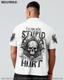 I Can Fix Stupid But It_E2_80_99s Gonna Hurt Skull Dark Gothic Ink Style AOP Shirts _16_ qyw3x