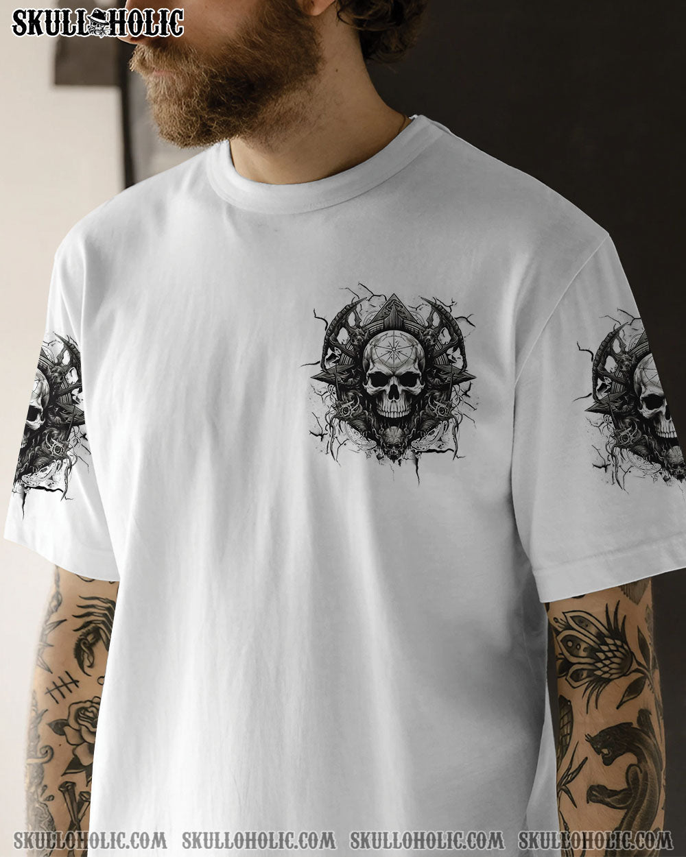 I Can Fix Stupid But It_E2_80_99s Gonna Hurt Skull Dark Gothic Ink Style AOP Shirts _17_ um2RT