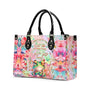I Don_E2_80_99t Have the Energy to Pretend I Like You Today Funny Grumpy Frog Hippie Leather Bag _4_ ehxyq
