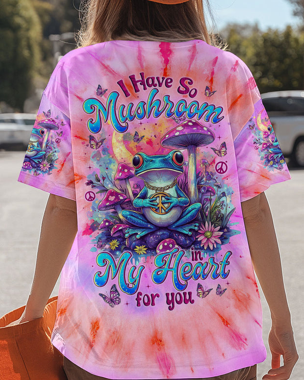 I Have So Mushroom in My Heart for You - Tie Dye Cute Psychedelic Frog - AOP Shirts QT5101601