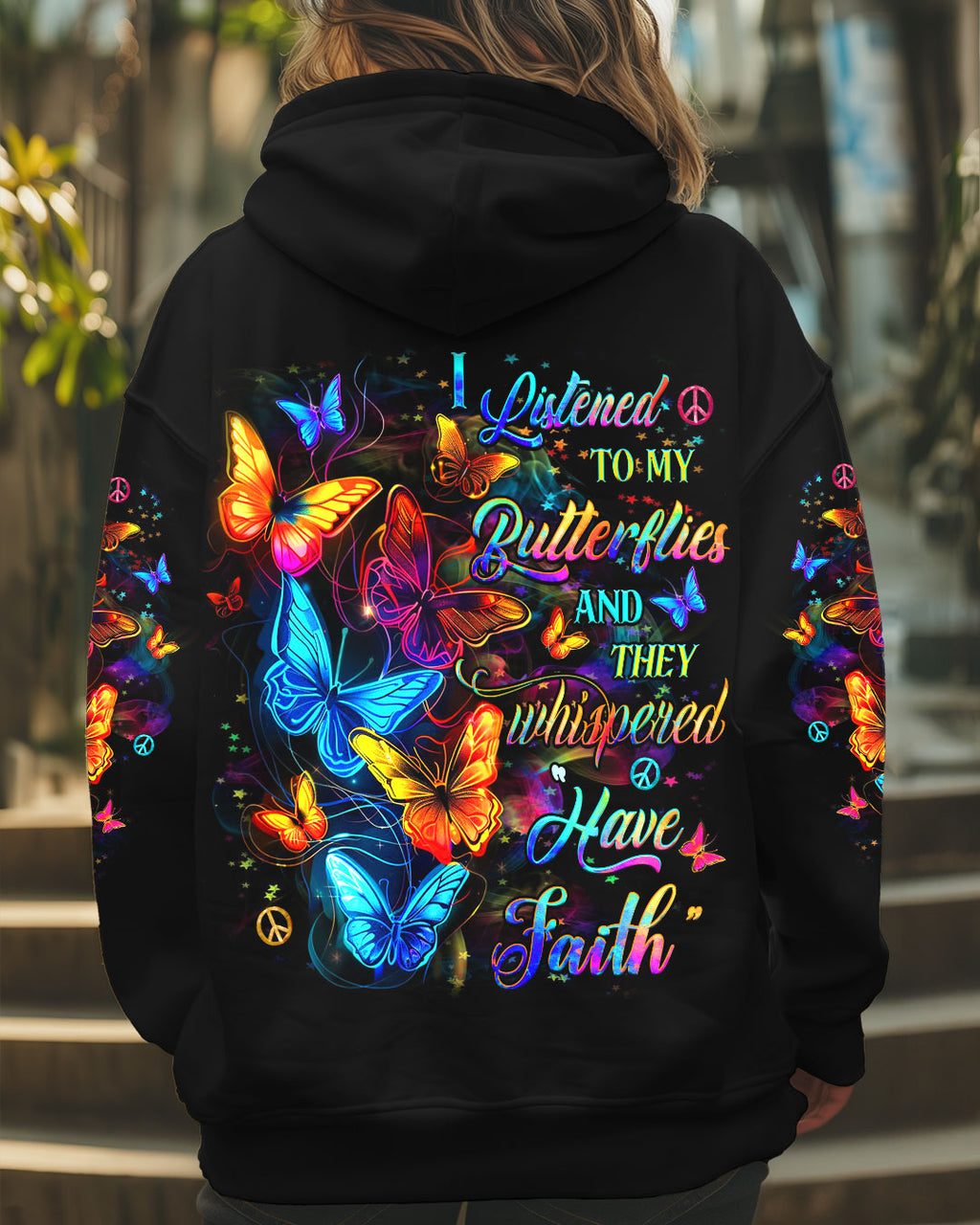 I Listened to My Butterflies and they whispered Have Faith Neon Colorful AOP Shirts _1_ 3CNht