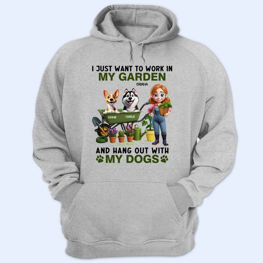 IJustWantToWorkInMyGarden PersonalizedTShirt TS843 CLA1192 Mk3