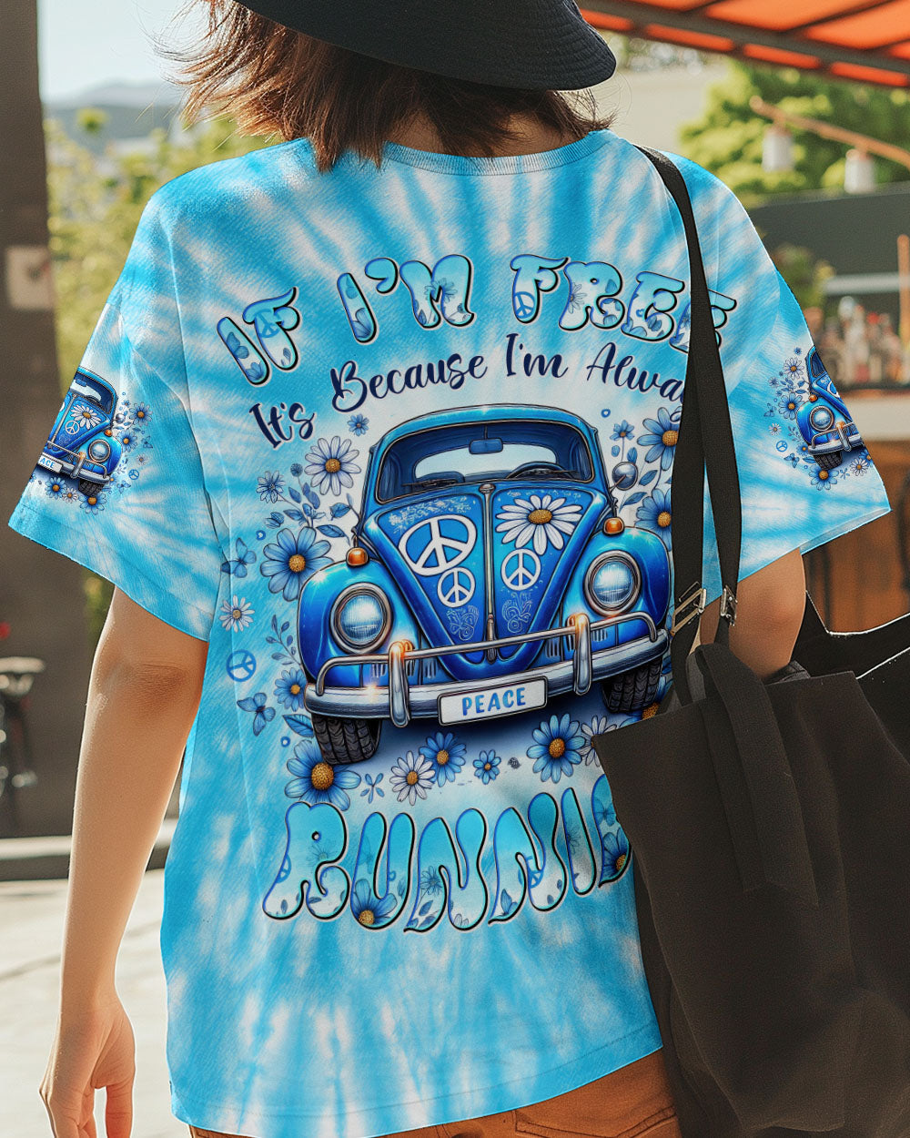 If Im Free Its Because Im Always Running Hippie VW Van Tie Dye AOP Shirts _13_ sGyK9