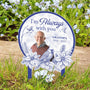 Im Always With You Toile De Jouy Style Personalized Metal Photo Garden Stake_5