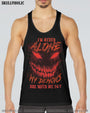 Im Never Alone My Demons Are With Me 247 Dark Red Skull Gothic Horro AOP Shirts _17_ sKP8g