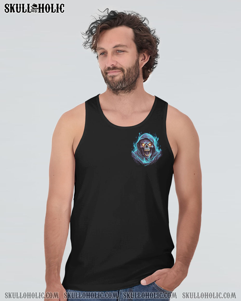 Im Not Anti Social Im Just Not User Friendly Grim Reaper Skull Graphic AOP Shirts _10_ DfCVR