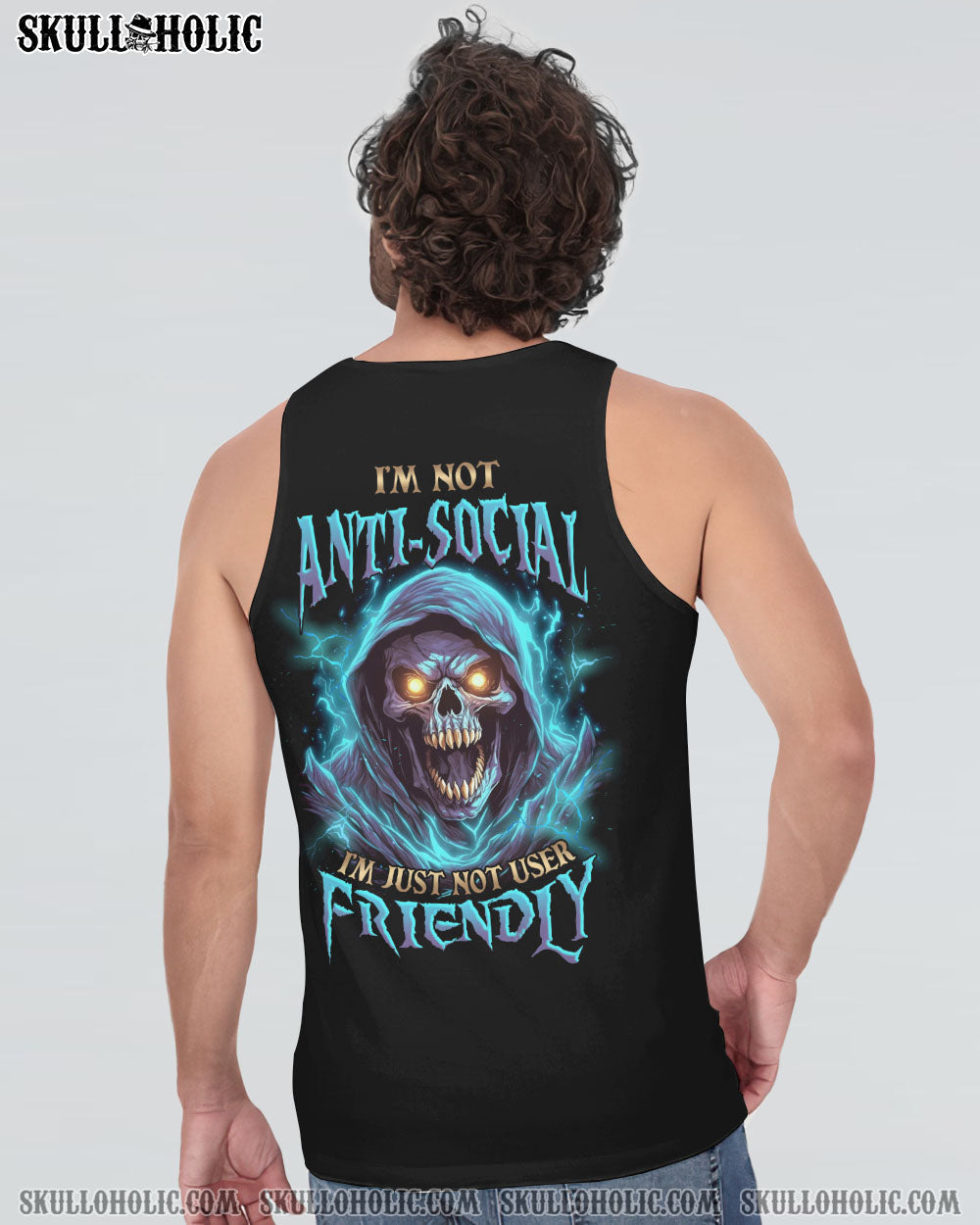 Im Not Anti Social Im Just Not User Friendly Grim Reaper Skull Graphic AOP Shirts _11_ 5y5ir