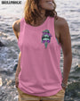 Im a B Dont Try Me Pink Skull and Rose Floral Attitude Graphic for Women AOP Shirts _7_ cCqTA