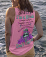 Im a B Dont Try Me Pink Skull and Rose Floral Attitude Graphic for Women AOP Shirts _8_ wDazc