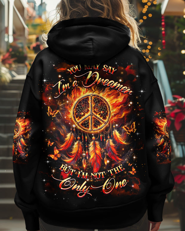 I'm a Dreamer but I'm not the Only One -  Hippie Fire Feather Inspirational - AOP Shirts