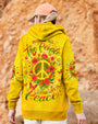 Imagine All The People Living Life in Peace Peace Symbol with Flower Design for Women AOP Shirts _12_ UoecT