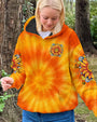 Imagine All The People Living Life in Peace Sunflower Peace Orange Tie Dye Design AOP Shirts _1 _6_ G3VAg