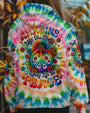Imagine All The People Living Life in Peace Sunflower and Peace Symbol Tie Dye Design AOP Shirts _7_ oy1R7