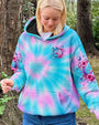 Imagine All The People Living Life in Peace Tie Dye Peace Symbol Design for Women AOP Shirts _6_ yVAYa