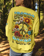 Imagine All the People Living Life in Peace Sunflower Peace Sign Design AOP Shirts _7_ vOv9o