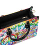 Imagine All the People Living Life in Peace Tie Dye Colorful Peace Sign Hippie Leather Bag 7xCT4