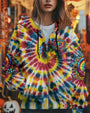 Imagine All the People Living Life in Peace Tie Dye Hippie Colorful AOP Shir _10_ esQIm
