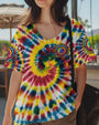 Imagine All the People Living Life in Peace Tie Dye Hippie Colorful AOP Shir _4_ QqGRP