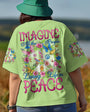 Imagine All the People Living Life in Peace Vibrant Peace Sign Design with Flowers _26 Birds AOP Shirts _1_ 3PIUc