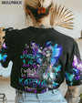 In My Next Life I Want to Be the Karma Fairy Goth Skull and Butterfly Graphic AOP Shirts _8_ jTj0f