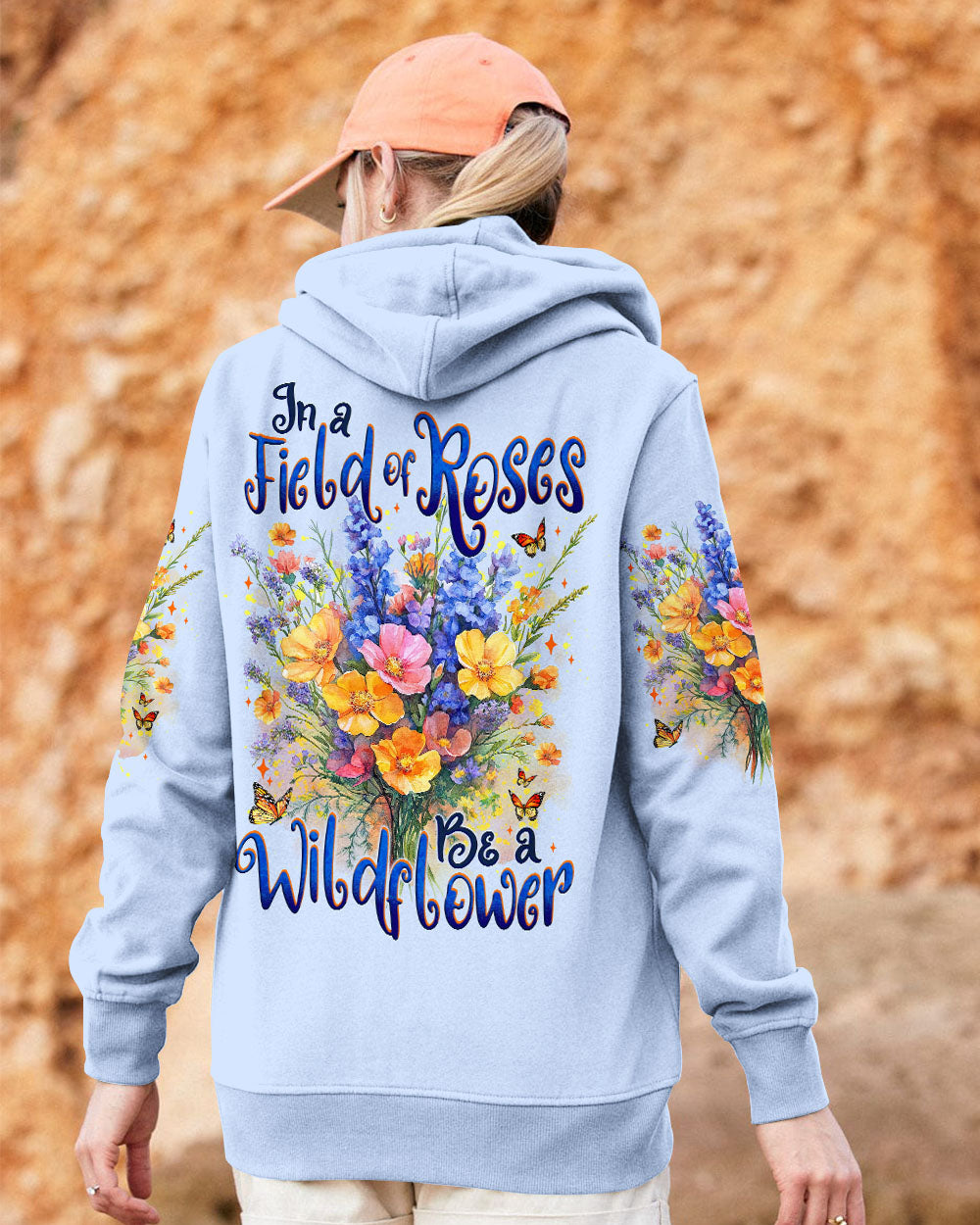 In a Field of Roses Be a Wildflower Vintage Floral Graphic for Women AOP Shirts _11_ DbNHq