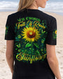 In a World Full of Roses Be a Sunflower Positive Sunflower Inspirational AOP Shirts _4_ DAHLV