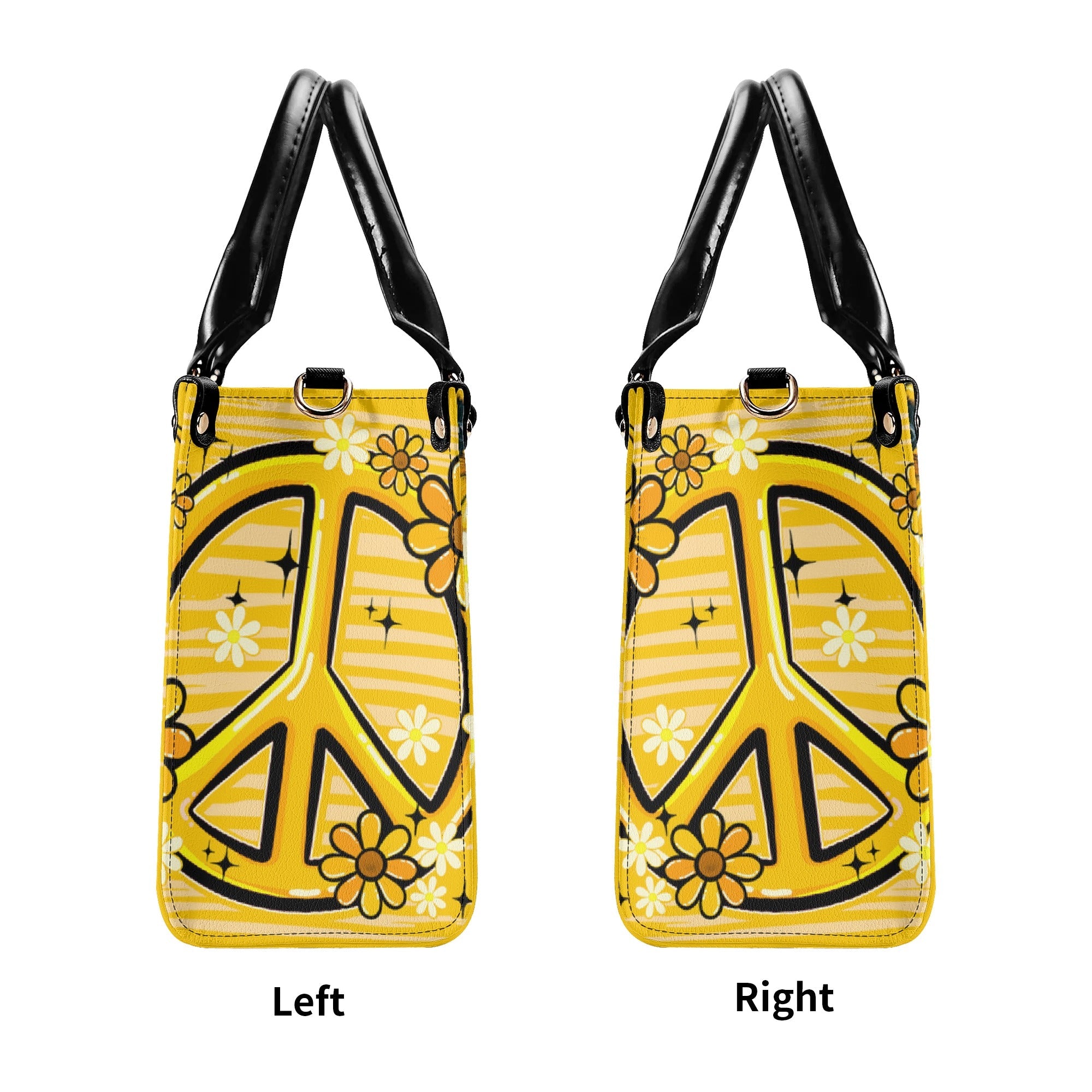 In a World Where You Can Be Anything Bee Kind Yellow Bee and Daisy Leather Bag _3_ 5mwjv