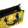 In a World Where You Can Be Anything Bee Kind Yellow Bee and Daisy Leather Bag _7_ kePdJ