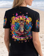 Inner Harmony Hippie Trippy Meditating Frog Tie Dye Style AOP Shirts _12_ i28lI
