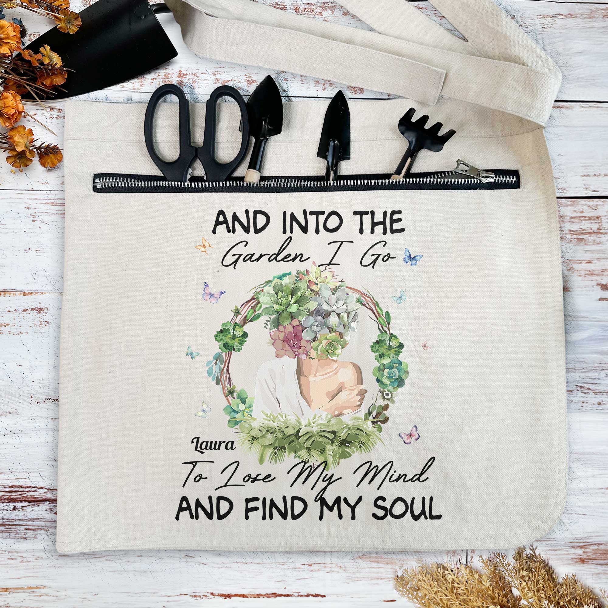 Into The Garden I Go To Lose My Mind And Find My Soul Personalized Apron_2_c4121985 f9c9 4147 b81c c72e75f8a1e6